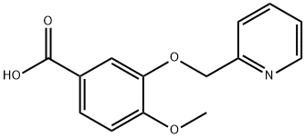 4-METHOXY-3-(PYRIDIN-2-YLMETHOXY)BENZOIC ACID 结构式