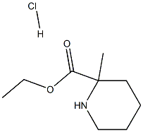 2-METHYL-2-PIPERIDINECARBOXYLIC ACID ETHYL ESTER HCL 结构式