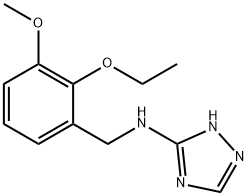 N-(2-ETHOXY-3-METHOXYBENZYL)-1H-1,2,4-TRIAZOL-3-AMINE 结构式