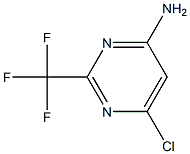 6-Chloro-2-(trifluoromethyl)pyrimidin-4-amine 结构式