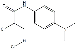 2-氯-N-[4-(二甲氨基)苯基]丙酰胺盐酸盐 结构式