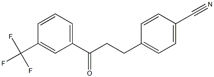 3-(4-CYANOPHENYL)-3'-TRIFLUOROMETHYLPROPIOPHENONE 结构式