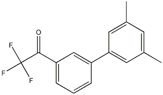 3'-(3,5-Dimethylphenyl)-2,2,2-trifluoroacetophenone 结构式