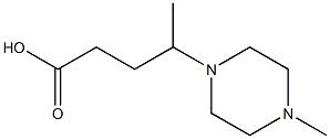 4-(4-METHYL-PIPERAZIN-1-YL)-PENTANOIC ACID 结构式