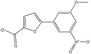 5-(3-METHOXY-5-NITROPHENYL)-2-FUROYL CHLORIDE 结构式