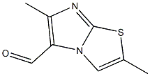 2,6-DIMETHYLIMIDAZO[2,1-B][1,3]THIAZOLE-5-CARBALDEHYDE 结构式