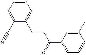 3-(2-CYANOPHENYL)-3'-METHYLPROPIOPHENONE 结构式
