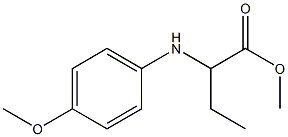 2-(4-METHOXY-PHENYLAMINO)-BUTYRIC ACID METHYL ESTER 结构式