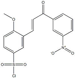 4-METHOXY-3-[3-(3-NITRO-PHENYL)-3-OXO-PROPENYL]-BENZENESULFONYL CHLORIDE 结构式