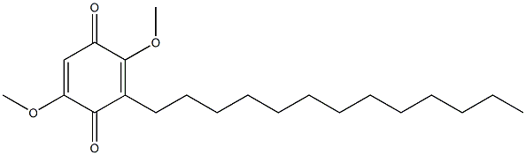 2,5-DIMETHOXY-3-TRIDECYL-[1,4]BENZOQUINONE 结构式