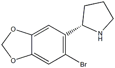 6-((2S)PYRROLIDIN-2-YL)-5-BROMO-2H-BENZO[D]1,3-DIOXOLENE 结构式