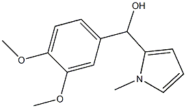 3,4-DIMETHOXYPHENYL-(1-METHYL-2-PYRROLYL)METHANOL 结构式