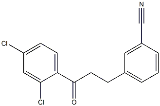 3-(3-CYANOPHENYL)-2',4'-DICHLOROPROPIOPHENONE 结构式