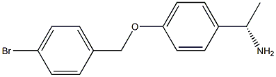 (1S)-1-(4-[(4-BROMOPHENYL)METHOXY]PHENYL)ETHYLAMINE 结构式