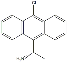 (1S)-1-(10-CHLORO(9-ANTHRYL))ETHYLAMINE 结构式