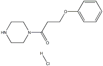 1-PIPERAZIN-1-YL-3-PHENOXY-PROPAN-1-ONE HCL 结构式