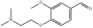 4-(2-DIMETHYLAMINO-ETHOXY)-3-METHOXY-BENZALDEHYDE 结构式