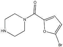 1-(5-BROMO-2-FUROYL)PIPERAZINE 结构式