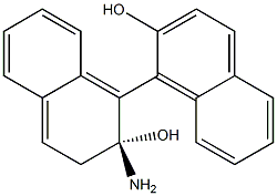 (R)-2-AMINO-2,3-DIHYDRO-[1,1]-BINAPHTHALENYL-2,2'-DIOL 结构式