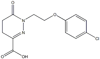 1-[2-(4-CHLOROPHENOXY)ETHYL]-6-OXO-1,4,5,6-TETRAHYDROPYRIDAZINE-3-CARBOXYLIC ACID 结构式