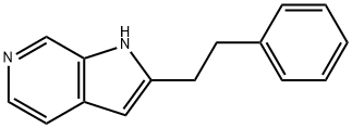 2-苯乙基-1H-吡咯并[2,3-C]吡啶 结构式