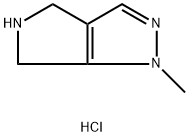 1-甲基-1H,4H,5H,6H-吡咯并[3,4-C]吡唑二盐酸盐 结构式