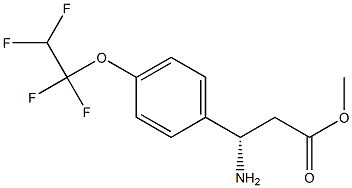 METHYL (3S)-3-AMINO-3-[4-(1,1,2,2-TETRAFLUOROETHOXY)PHENYL]PROPANOATE 结构式