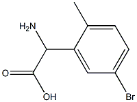 AMINO-(5-BROMO-2-METHYL-PHENYL)-ACETIC ACID 结构式