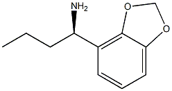 1-(2H-BENZO[D]1,3-DIOXOLEN-4-YL)(1R)BUTYLAMINE 结构式