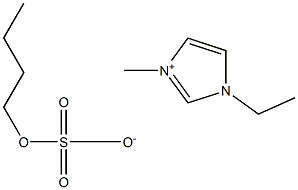 1-ETHYL-3-METHYL-IMIDAZOLIUM BUTYLSULFATE 结构式