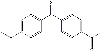 4-(4-ETHYLTHIOBENZOYL)BENZOIC ACID 结构式