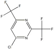 4-CHLORO-2,6-BIS(TRIFLUOROMETHYL)PYRIMIDINE 结构式