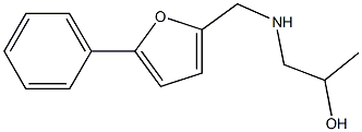 1-(((5-PHENYL-2-FURYL)METHYL)AMINO)PROPAN-2-OL 结构式