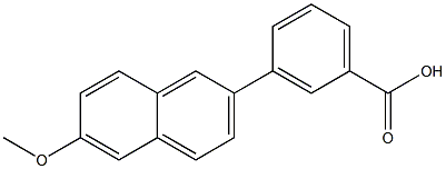 3-(6-METHOXY-NAPHTHALEN-2-YL)-BENZOIC ACID 结构式