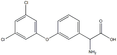 AMINO-[3-(3,5-DICHLOROPHENOXY)-PHENYL]-ACETIC ACID 结构式