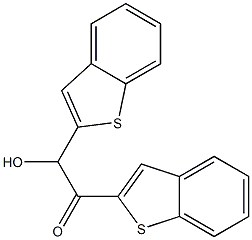 1,2-BIS(BENZO[B]THIOPHEN-2-YL)-2-HYDROXY-ETHANONE 结构式