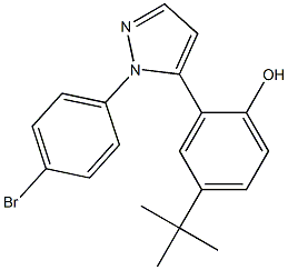 4-TERT-BUTYL-2-(1-(4-BROMOPHENYL)-1H-PYRAZOL-5-YL)PHENOL 结构式