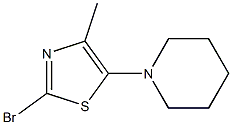 2-BROMO-5-(PIPERIDIN-1-YL)METHYL-THIAZOLE 结构式