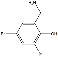5-BROMO-3-FLUORO-2-HYDROXYBENZYLAMINE 结构式