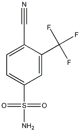 4-CYANO-3-(TRIFLUOROMETHYL)BENZENESULFONAMIDE 结构式