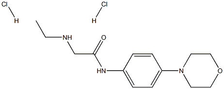 2-(ETHYLAMINO)-N-(4-MORPHOLIN-4-YLPHENYL)ACETAMIDE DIHYDROCHLORIDE 结构式