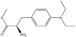 METHYL (2R)-2-AMINO-3-[4-(DIETHYLAMINO)PHENYL]PROPANOATE 结构式