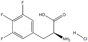 3,4,5-Trifluoro-L-phenylalanine hydrochloride 结构式