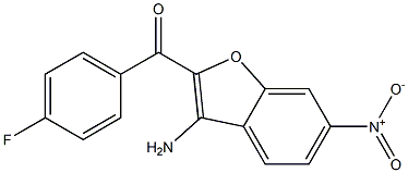 (3-AMINO-6-NITRO-1-BENZOFURAN-2-YL)(4-FLUOROPHENYL)METHANONE 结构式