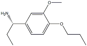 (1S)-1-(3-METHOXY-4-PROPOXYPHENYL)PROPYLAMINE 结构式