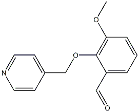 3-METHOXY-2-(PYRIDIN-4-YLMETHOXY)BENZALDEHYDE 结构式