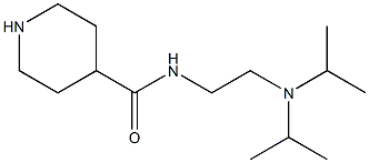 N-[2-(DIISOPROPYLAMINO)ETHYL]PIPERIDINE-4-CARBOXAMIDE 结构式