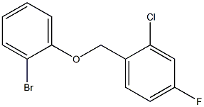 2-Bromophenyl-(2-chloro-4-fluorobenzyl)ether 结构式