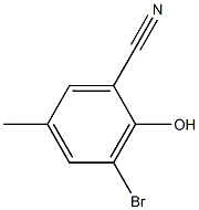 3-Bromo-2-hydroxy-5-methyl-benzonitrile 结构式