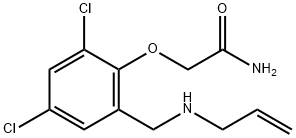 2-(2-((Allylamino)methyl)-4,6-dichlorophenoxy)acetamide 结构式